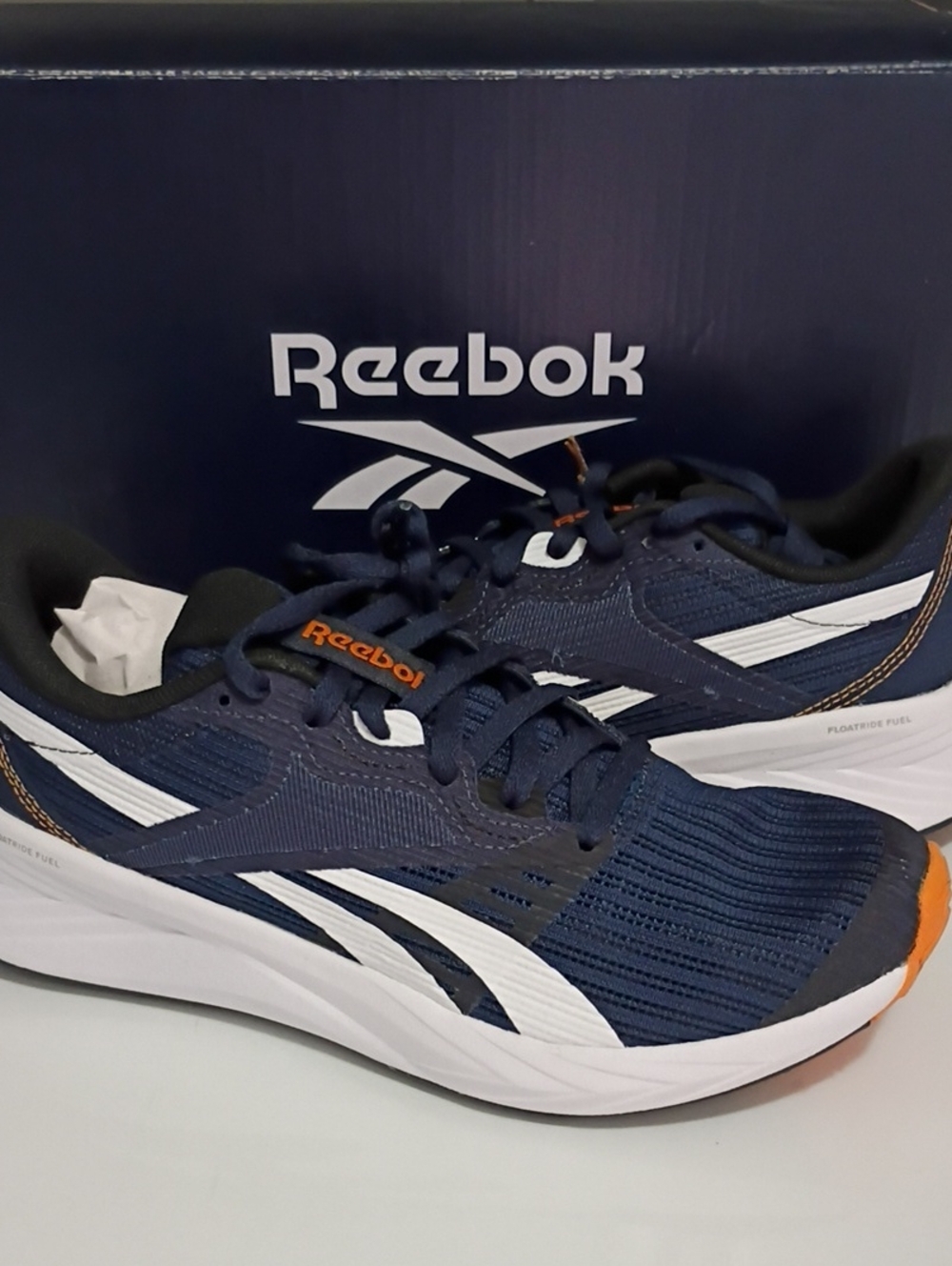 Reebok Floatride Women's Navy, White and Orange Athletic Sneakers